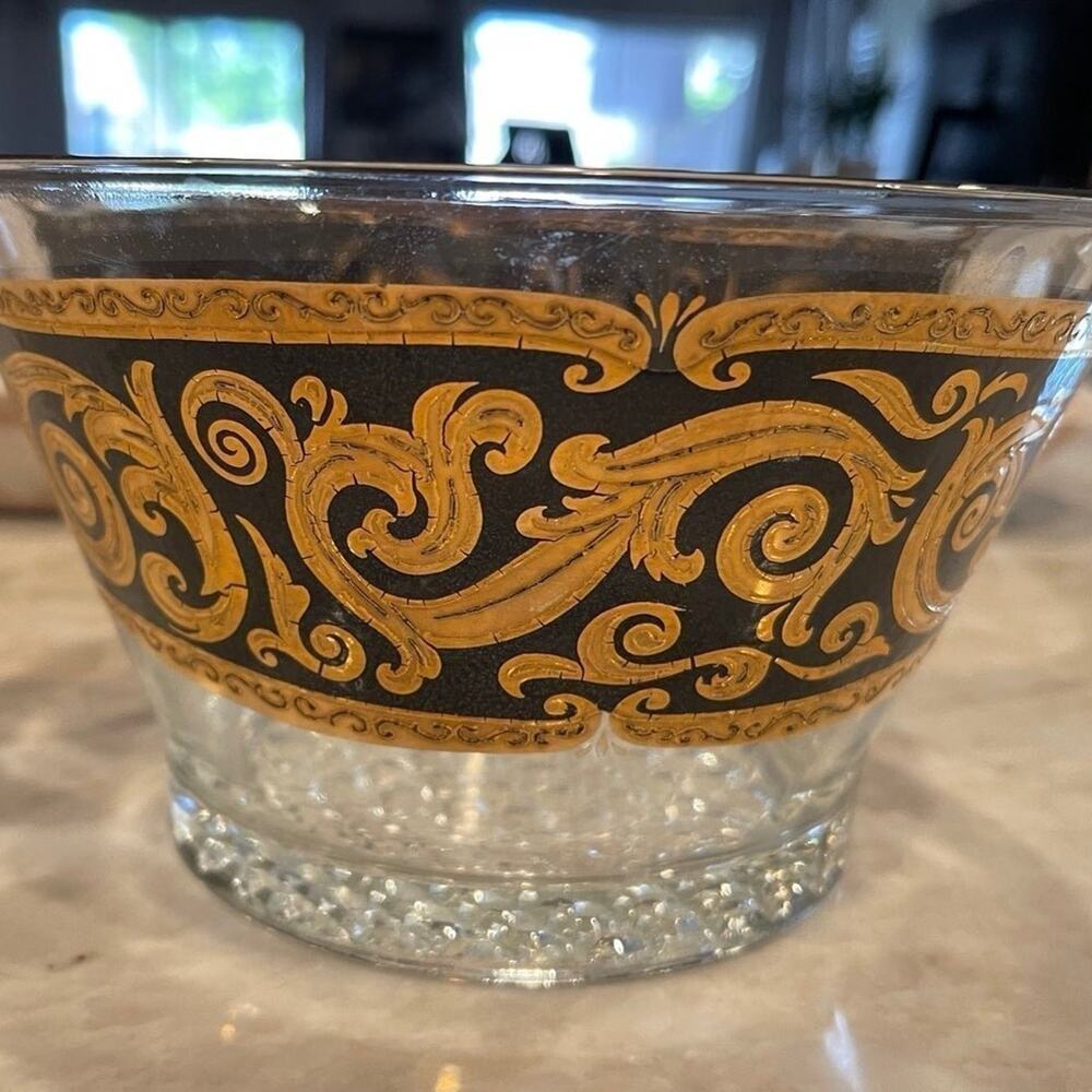 Vintage 60’s Culver Toledo Black ice bucket bowl RARE